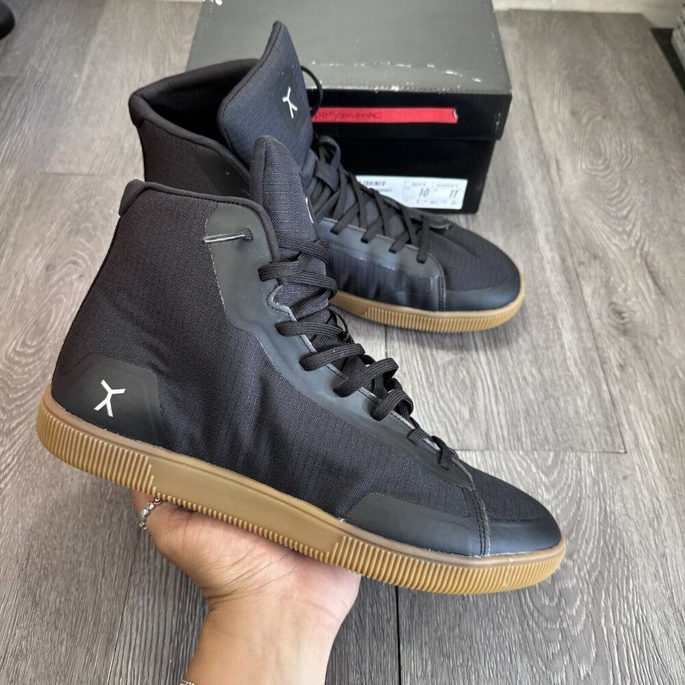 Flux Adapt High Top Trainers Mens Barefoot Lifting Shoes Black Gum Size 10